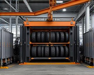 Pressa per pneumatici